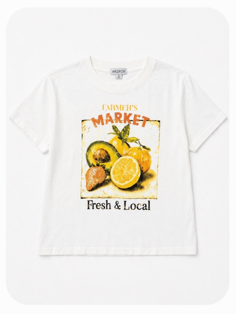 Wildfox Women’s Cropped Graphic Tee